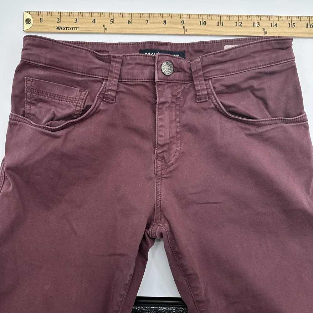 Mavi Jeans Pants Mens 30x32 Zach Straight Leg Khaki Work Preppy‎ Casual Purple